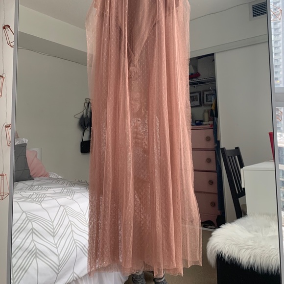 Mesh dress over bodysuit - Picture 4 of 7